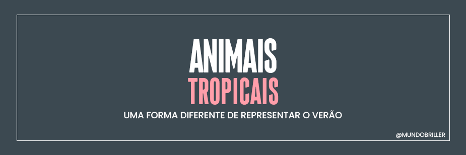 Animais tropicais: uma forma diferente de representar o verão